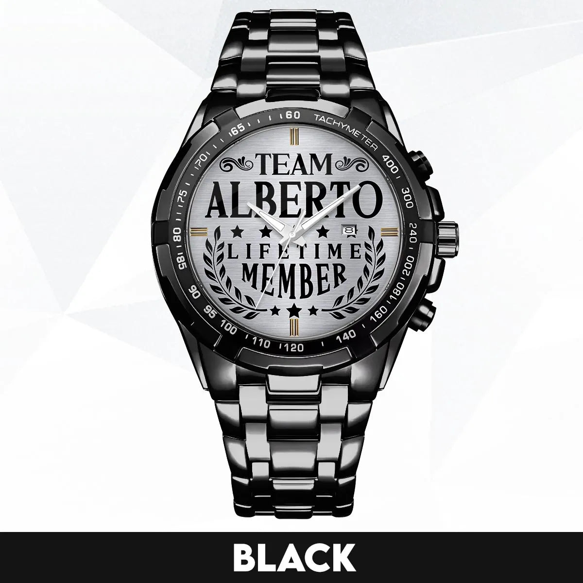 ALBERTO 13K1-437 Alloy-Quatz-Men Watch, Personalized Premium Gift for Anniversary