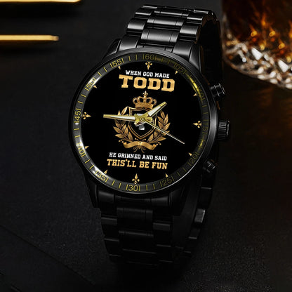 God Made Your Name Custom Watch TODD M1-W12