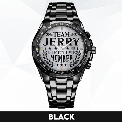 JERRY 13K1-437 Alloy-Quatz-Men Watch, Personalized Premium Gift for Anniversary