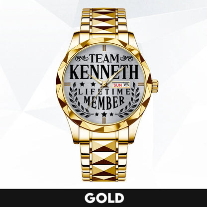 KENNETH 13K1-437 Luxury Alloy-Men Watch, Personalized Premium Gift for Anniversary