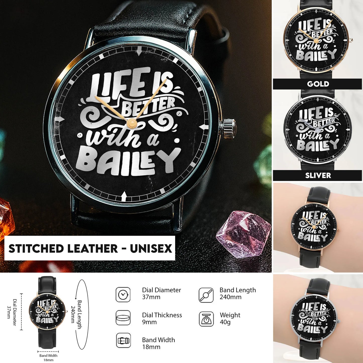 Stitched Leather - Unisex