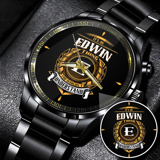 EDWIN 13K2-86 Personalized Watch, Premium Gift for Anniversary