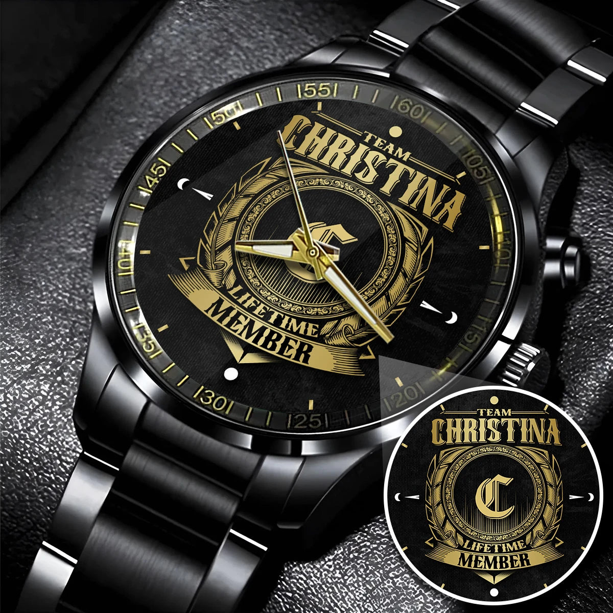 CHRISTINA 13K1-444 Personalized Watch, Premium Gift for Anniversary