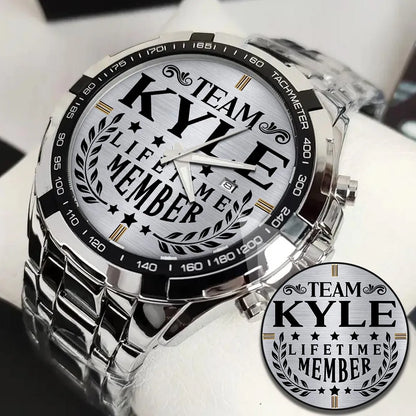 KYLE 13K1-437 Alloy-Quatz-Men Watch, Personalized Premium Gift for Anniversary