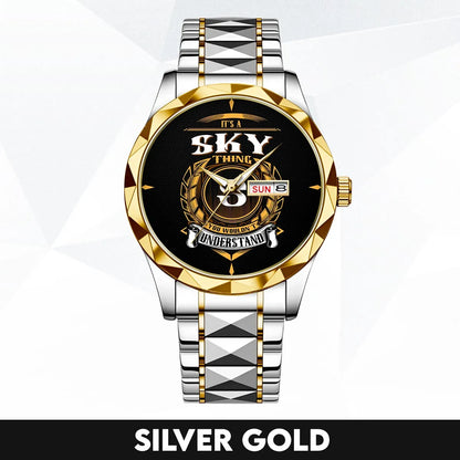 SKY 13K1-434 Luxury Alloy-Men Watch, Personalized Premium Gift for Anniversary