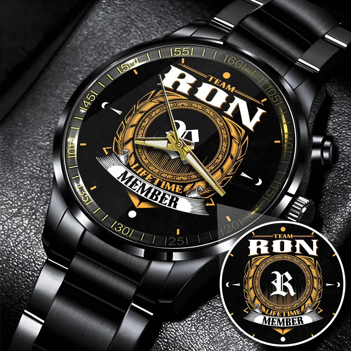 RON 13K1-445 Personalized Watch, Premium Gift for Anniversary