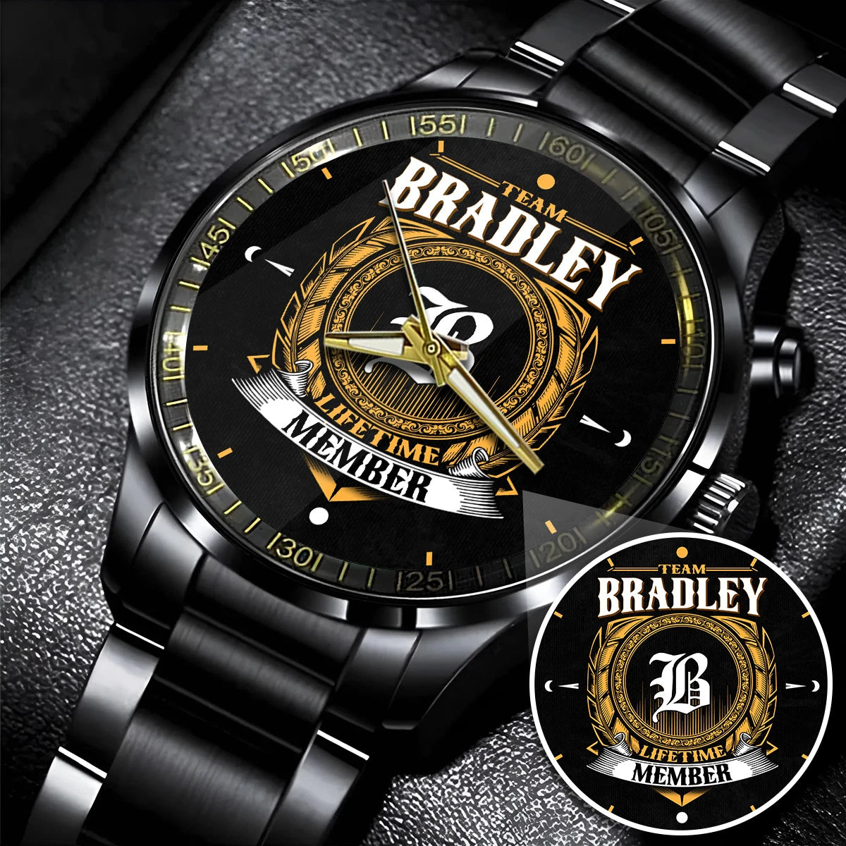 BRADLEY 13K1-445 Personalized Watch, Premium Gift for Anniversary