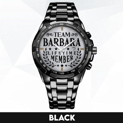 BARBARA 13K1-437 Alloy-Quatz-Men Watch, Personalized Premium Gift for Anniversary