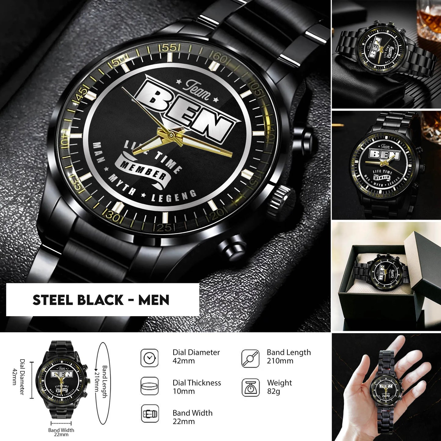 Steel Black - Men