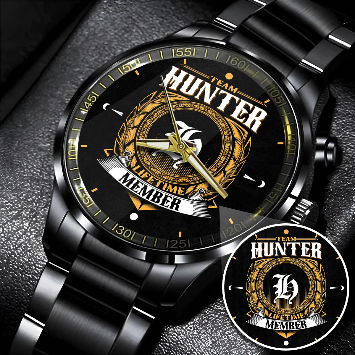 HUNTER 13K1-445 Personalized Watch, Premium Gift for Anniversary