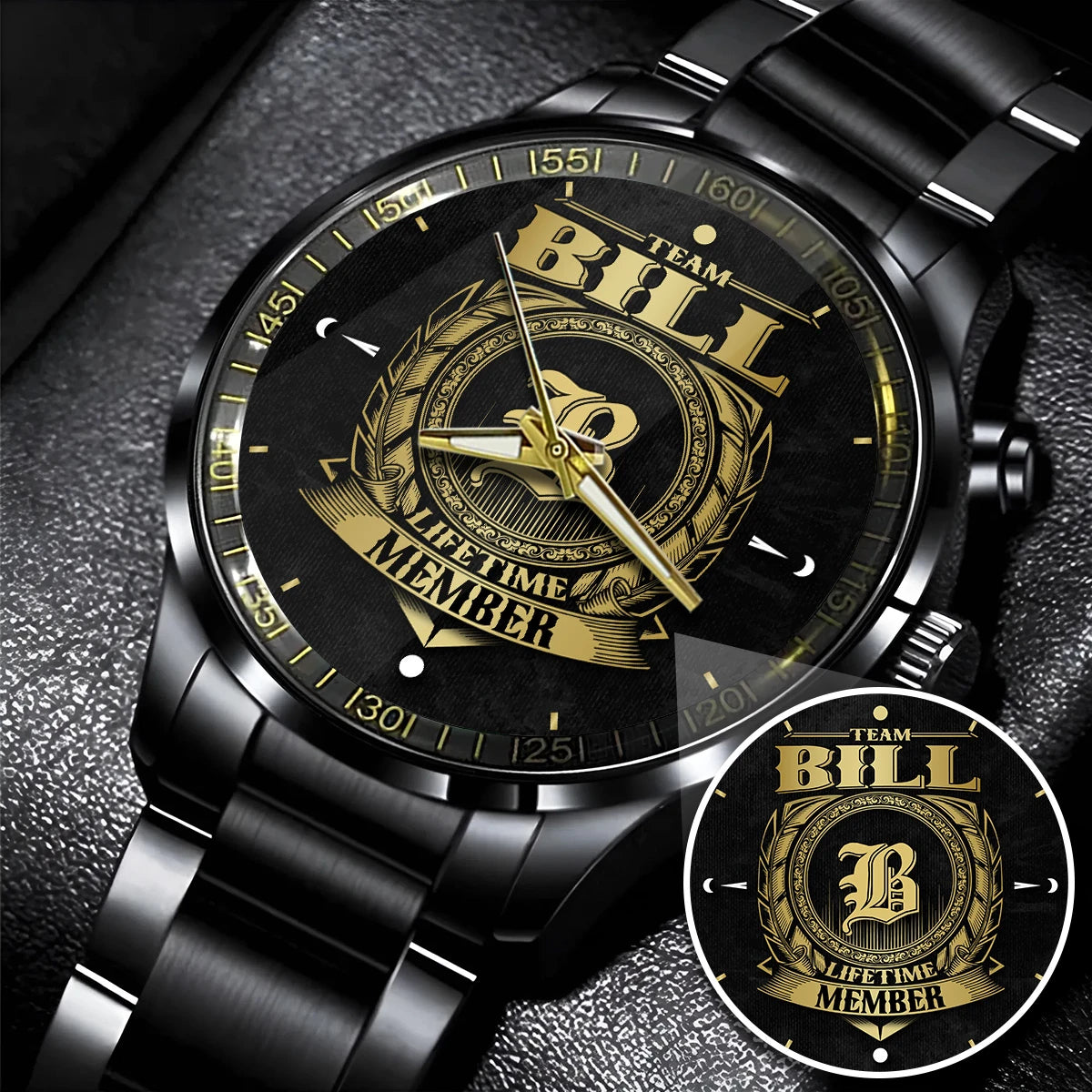BILL 13K1-444 Personalized Watch, Premium Gift for Anniversary