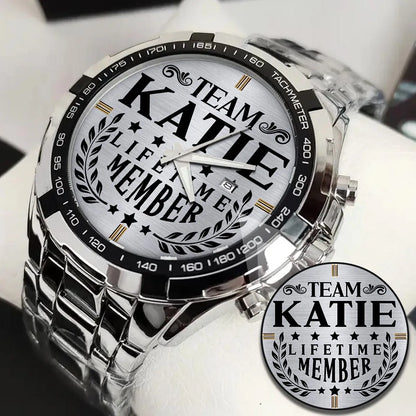 KATIE 13K1-437 Alloy-Quatz-Men Watch, Personalized Premium Gift for Anniversary