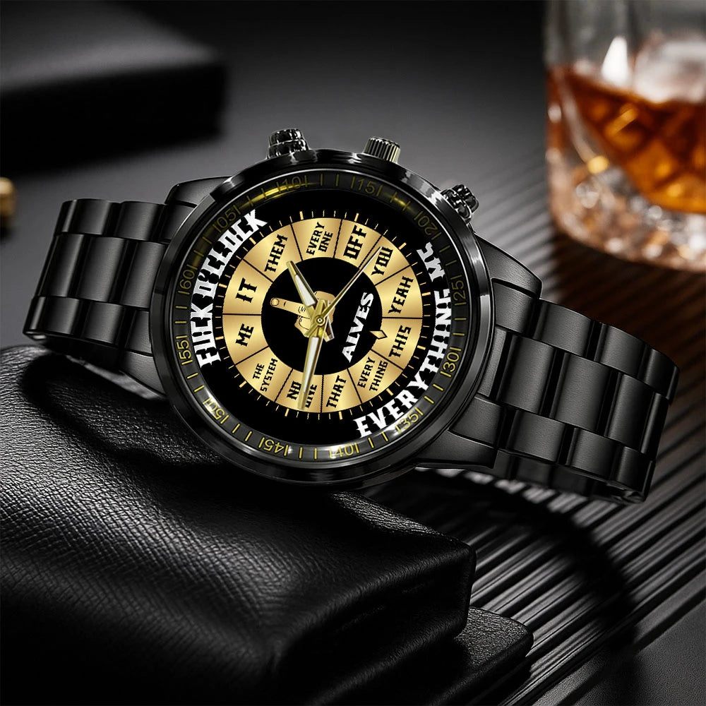 ALVES 13K1-485 Personalized Attitude Watch – Funny Middle Finger Gift