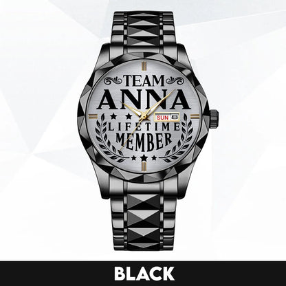ANNA 13K1-437 Luxury Alloy-Men Watch, Personalized Premium Gift for Anniversary