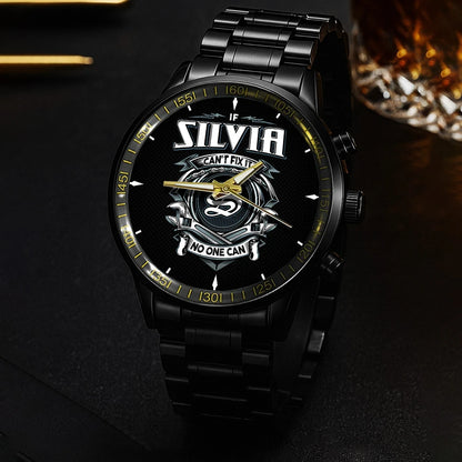 SILVIA 13K1-447 – Personalized Name Watch “If Can’t Fix It, No One Can”