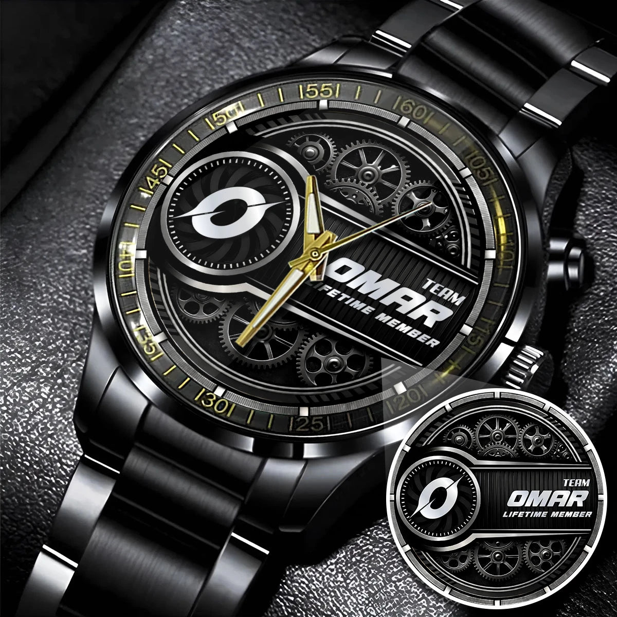 OMAR 13K1-441 Personalized Watch, Premium Gift for Anniversary