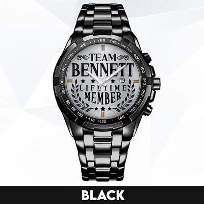 BENNETT 13K1-437 Alloy-Quatz-Men Watch, Personalized Premium Gift for Anniversary