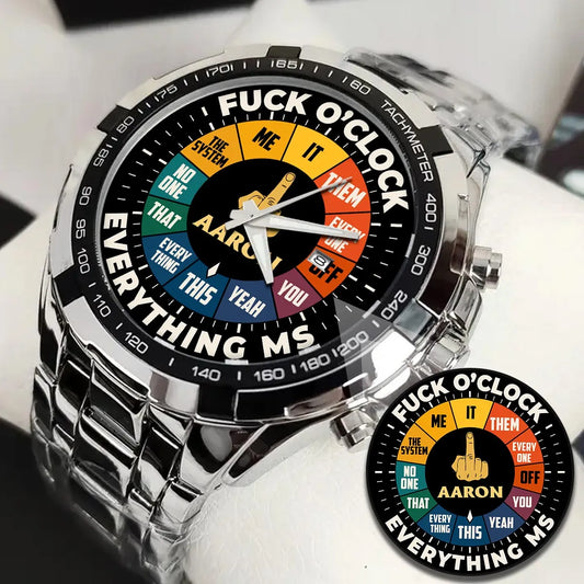AARON 13K1-438 Alloy-Quatz-Men Watch, Personalized Premium Gift for Anniversary