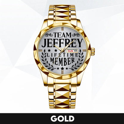 JEFFREY 13K1-437 Luxury Alloy-Men Watch, Personalized Premium Gift for Anniversary