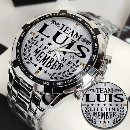 LUIS 13K1-437 Alloy-Quatz-Men Watch, Personalized Premium Gift for Anniversary