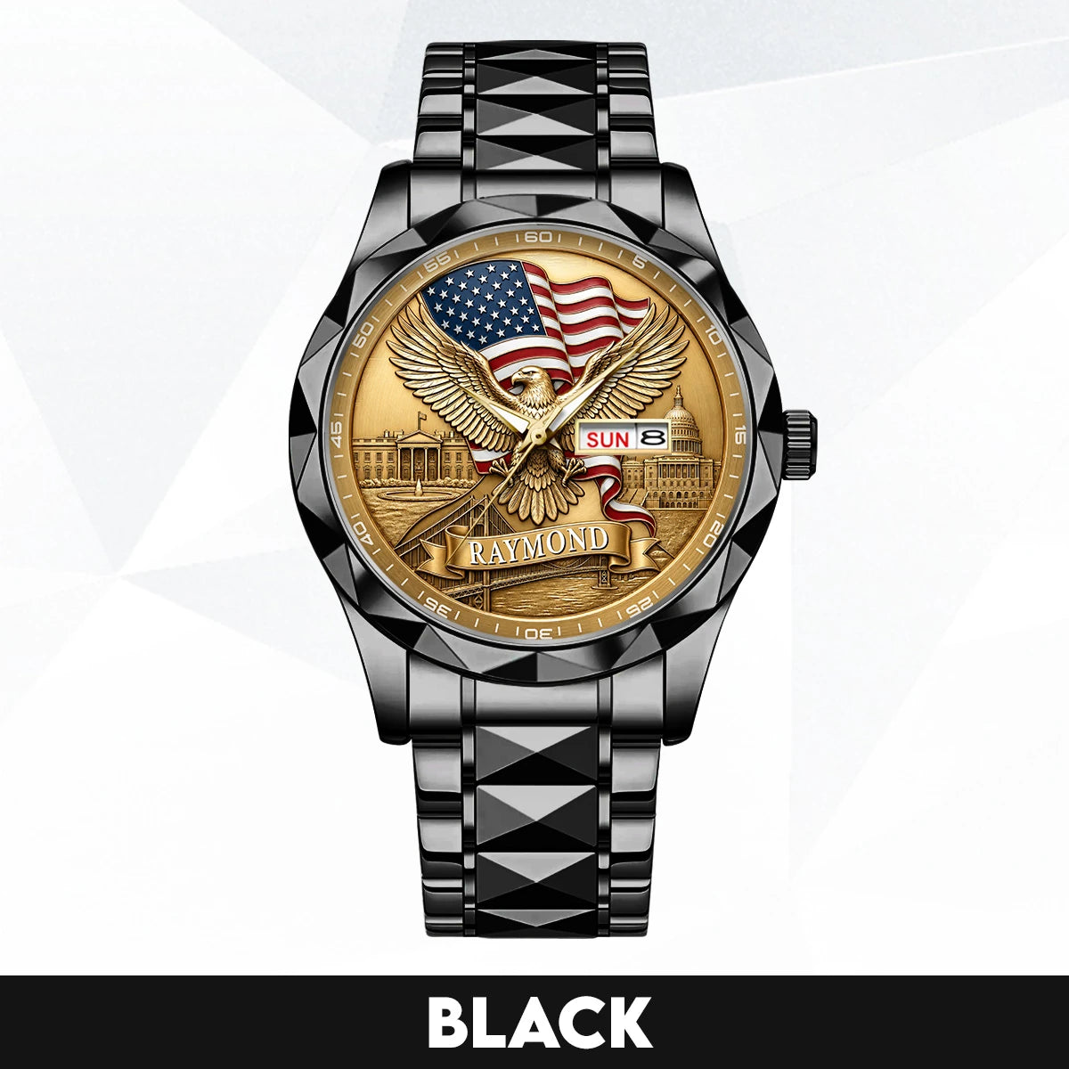 RAYMOND 13K1-468 Young Patriot Eagle Watch - Customizable