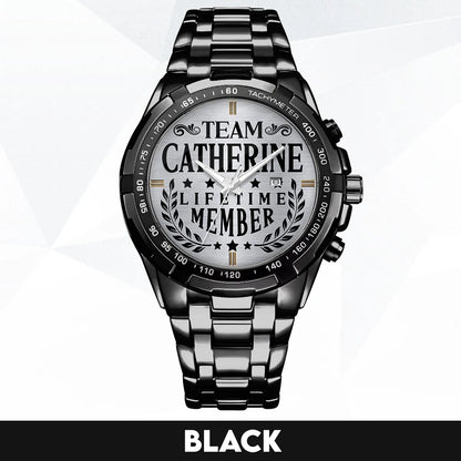 CATHERINE 13K1-437 Alloy-Quatz-Men Watch, Personalized Premium Gift for Anniversary