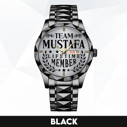 MUSTAFA 13K1-437 Luxury Alloy-Men Watch, Personalized Premium Gift for Anniversary