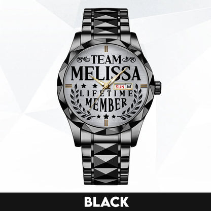 MELISSA 13K1-437 Luxury Alloy-Men Watch, Personalized Premium Gift for Anniversary