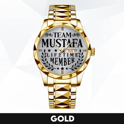 MUSTAFA 13K1-437 Luxury Alloy-Men Watch, Personalized Premium Gift for Anniversary