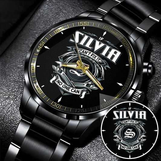 SILVIA 13K1-447 – Personalized Name Watch “If Can’t Fix It, No One Can”