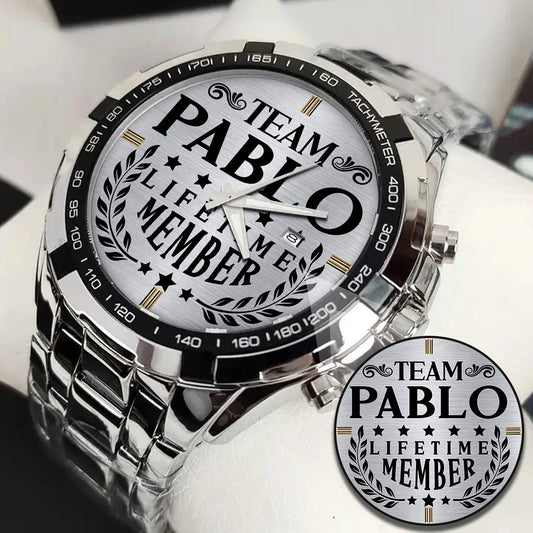 PABLO 13K1-437 Alloy-Quatz-Men Watch, Personalized Premium Gift for Anniversary
