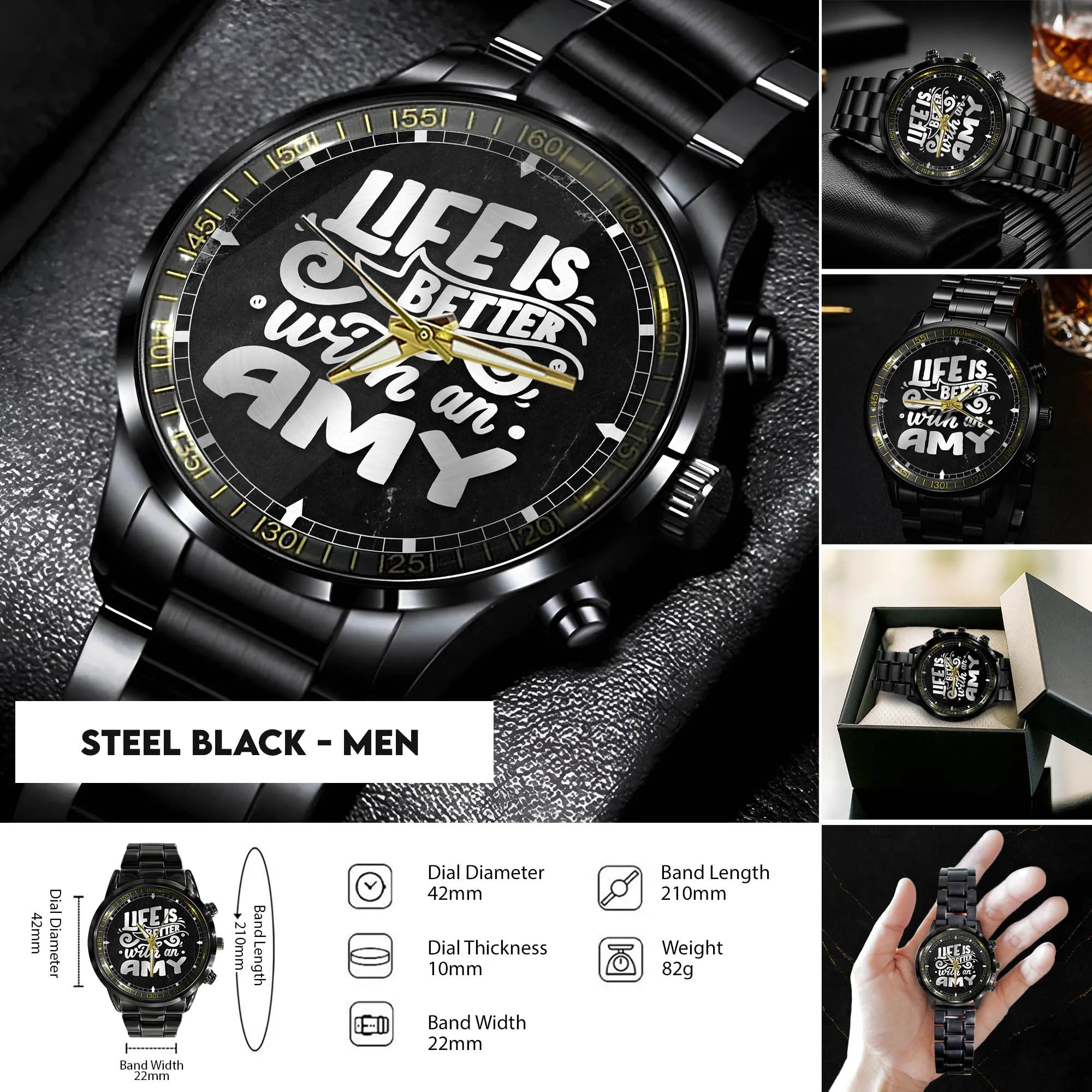 Steel Black - Men
