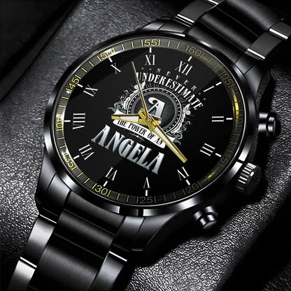 ANGELA 13K1-85 Personalized Watch, Premium Gift for Anniversary