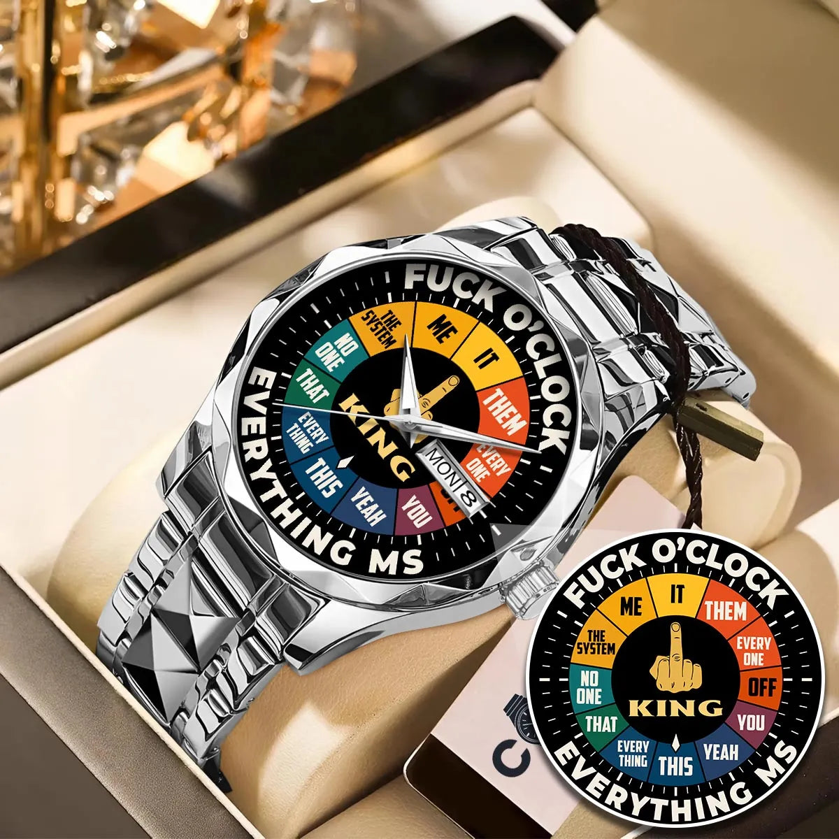 KING 13K1-438 Luxury Alloy-Men Watch, Personalized Premium Gift for Anniversary