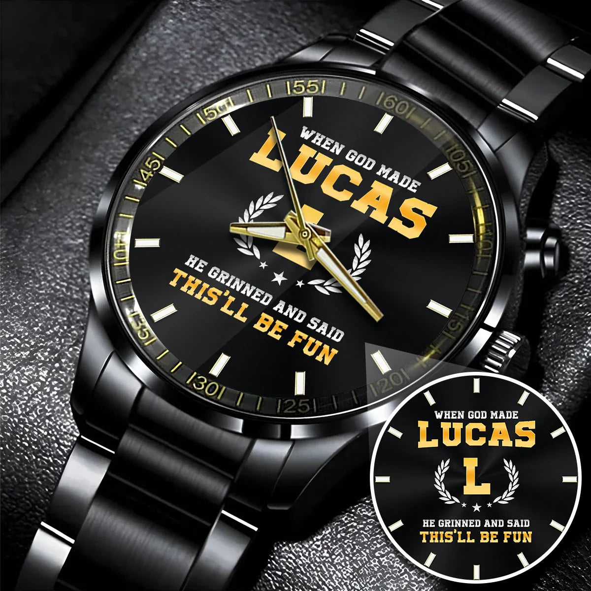 When God Made He Grinned And Said This'll Be Fun Watch LUCAS M1-W7