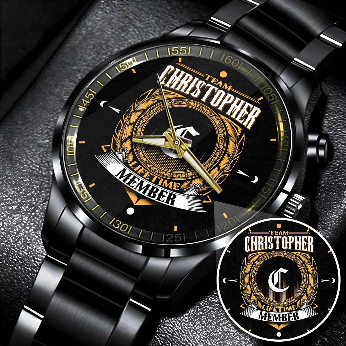 CHRISTOPHER 13K1-445 Personalized Watch, Premium Gift for Anniversary