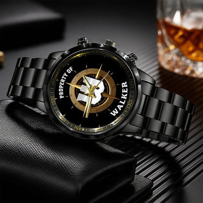 Property Of Your Name Compass Watch WALKER M1-W18
