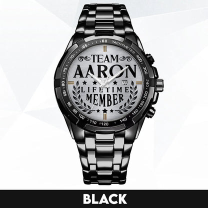 AARON 13K1-437 Alloy-Quatz-Men Watch, Personalized Premium Gift for Anniversary