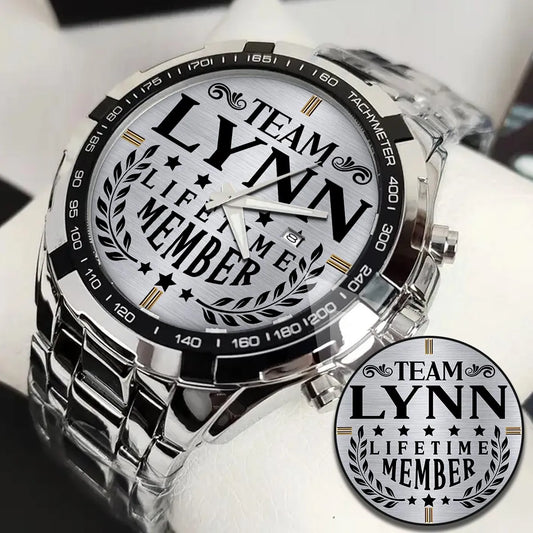LYNN 13K1-437 Alloy-Quatz-Men Watch, Personalized Premium Gift for Anniversary
