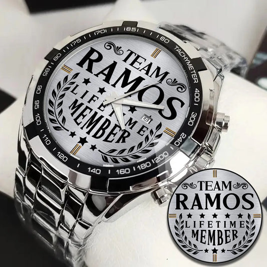 RAMOS 13K1-437 Alloy-Quatz-Men Watch, Personalized Premium Gift for Anniversary