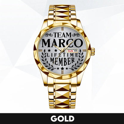 MARCO 13K1-437 Luxury Alloy-Men Watch, Personalized Premium Gift for Anniversary