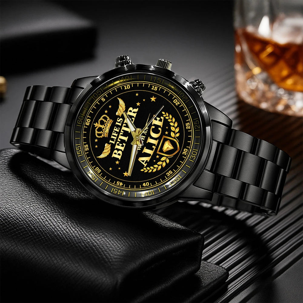 ALICE 13K1-442 Personalized Watch, Premium Gift for Anniversary