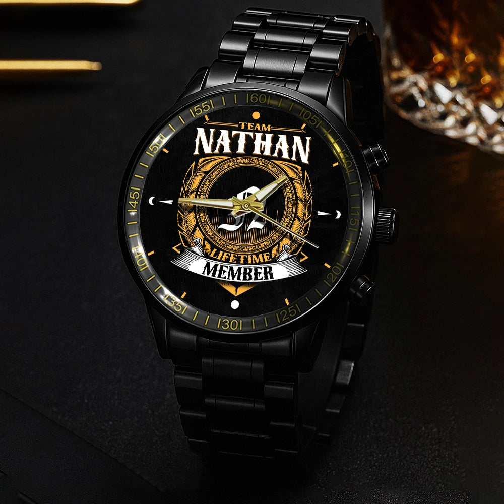 NATHAN 13K1-445 Personalized Watch, Premium Gift for Anniversary