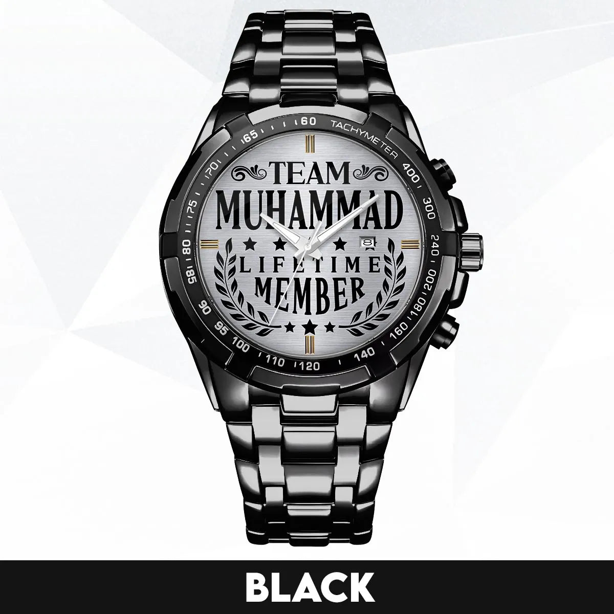 MUHAMMAD 13K1-437 Alloy-Quatz-Men Watch, Personalized Premium Gift for Anniversary