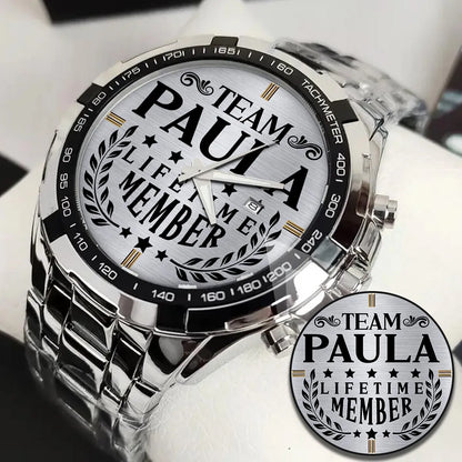 PAULA 13K1-437 Alloy-Quatz-Men Watch, Personalized Premium Gift for Anniversary