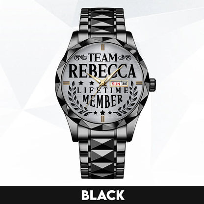 REBECCA 13K1-437 Luxury Alloy-Men Watch, Personalized Premium Gift for Anniversary