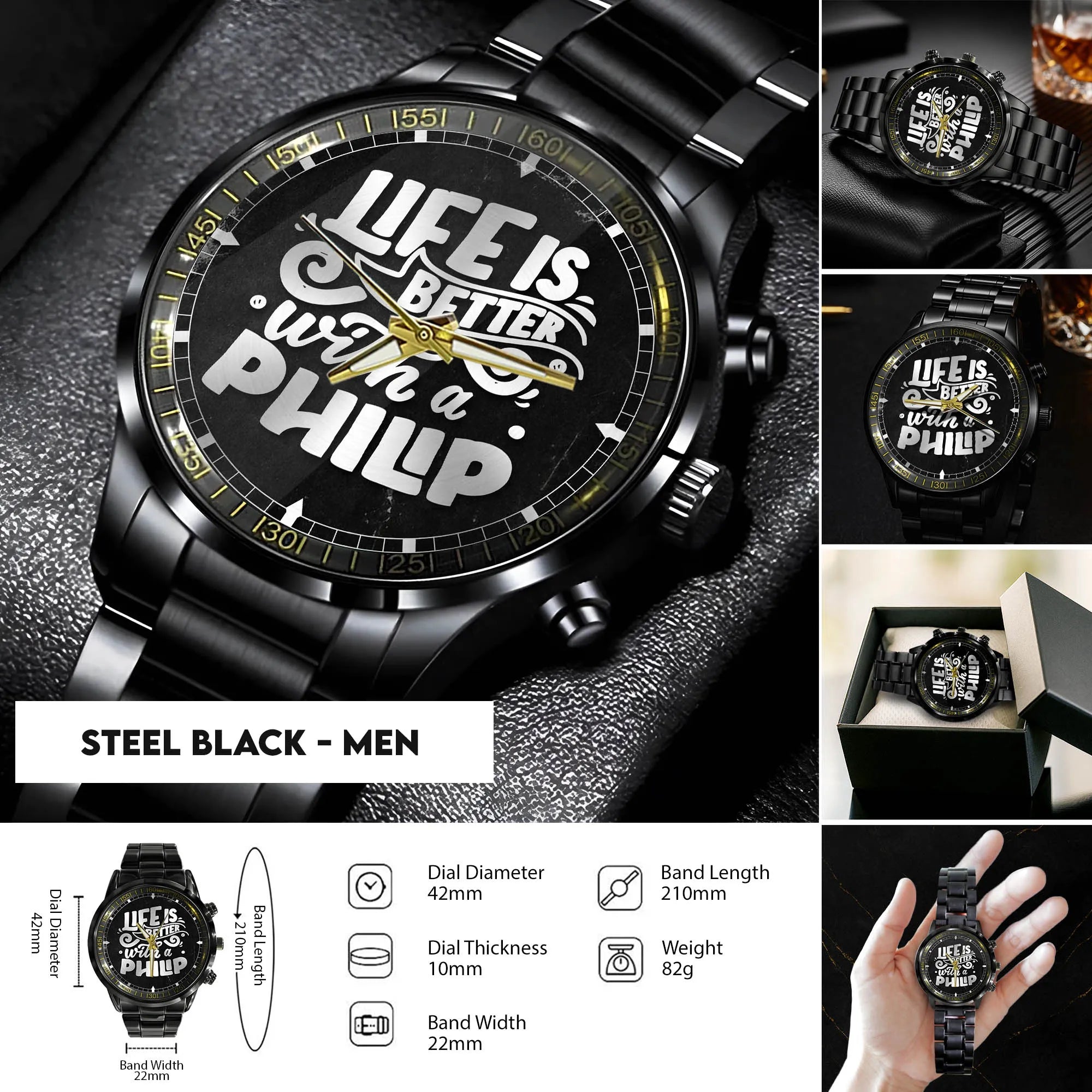 Steel Black - Men