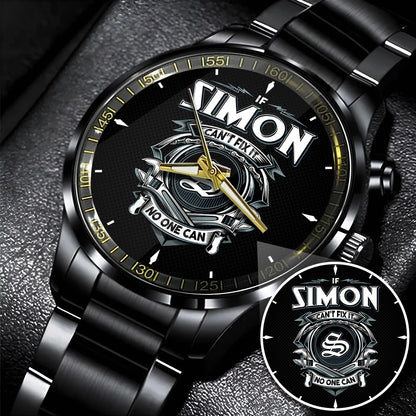 SIMON 13K1-447 – Personalized Name Watch “If Can’t Fix It, No One Can”