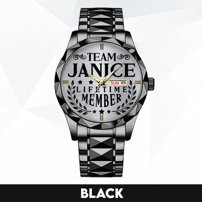 JANICE 13K1-437 Luxury Alloy-Men Watch, Personalized Premium Gift for Anniversary