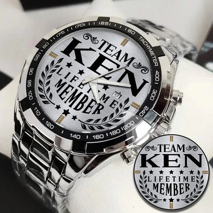 KEN 13K1-437 Alloy-Quatz-Men Watch, Personalized Premium Gift for Anniversary